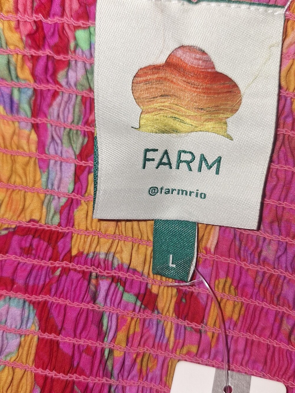 Farm Rio Puff Sleeve Midi Dress - Picture 6 of 9